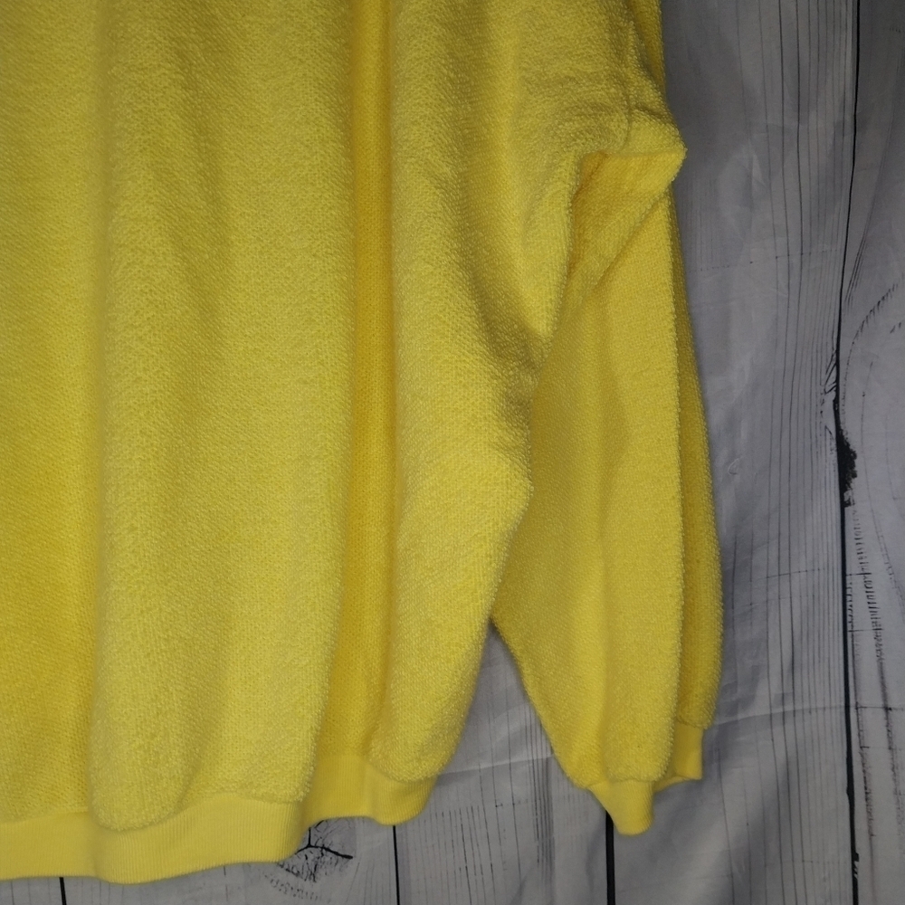 Express EXP Crewneck Vintage 90’s Yellow Retro Oversized Sweatshirt - Picture 11 of 14